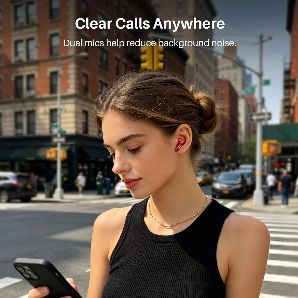 TOZO belaidės į ausis įdedamos ausinės Bluetooth 5.3 su ENC ir IPX8 T20