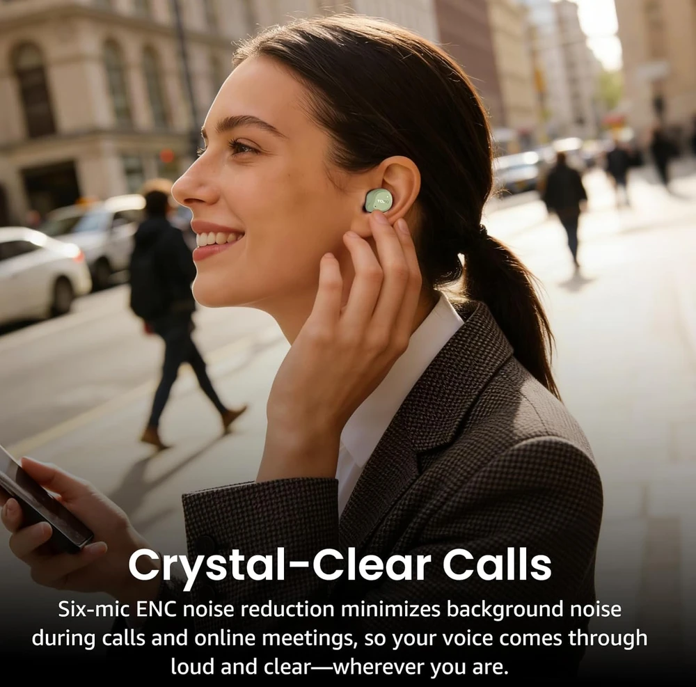 TOZO belaidės į ausis įdedamos ausinės su ANC, Bluetooth 5.3, 60 val., NC9 T11124