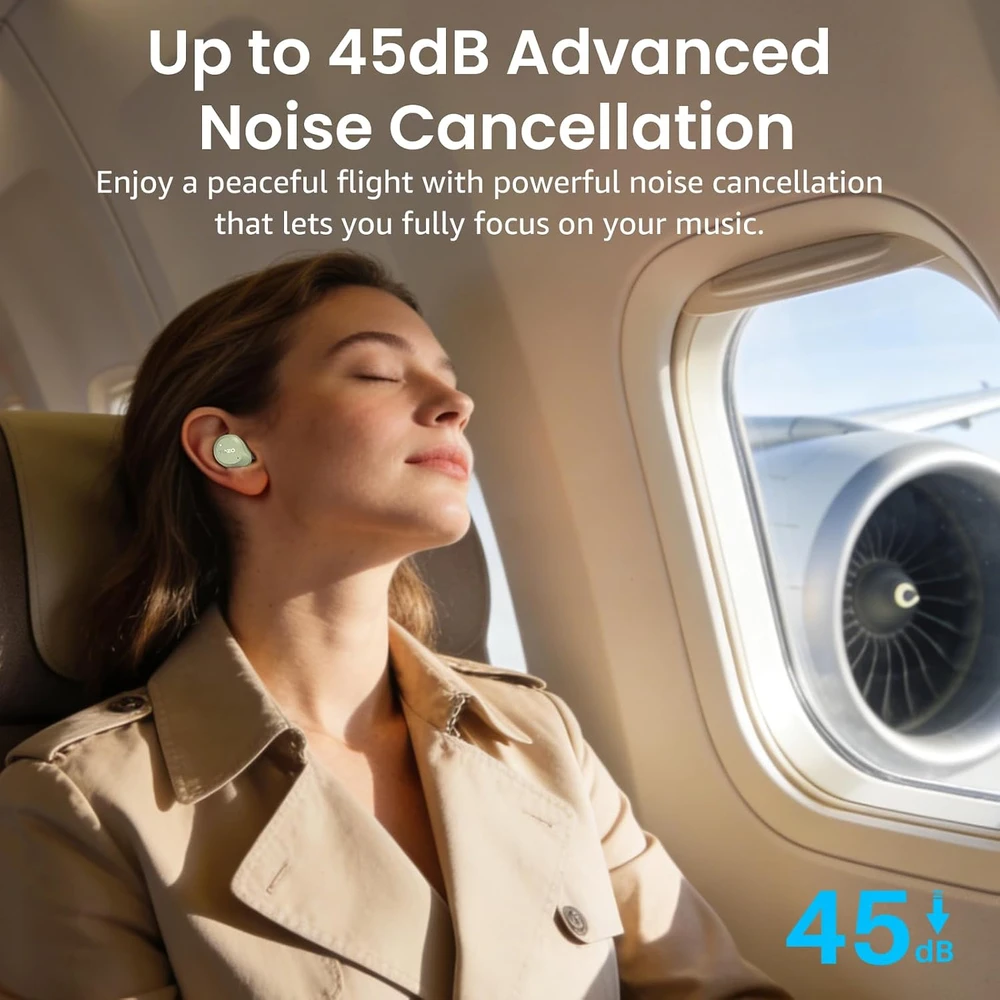TOZO belaidės į ausis įdedamos ausinės su ANC, Bluetooth 5.3, 60 val., NC9 T11124