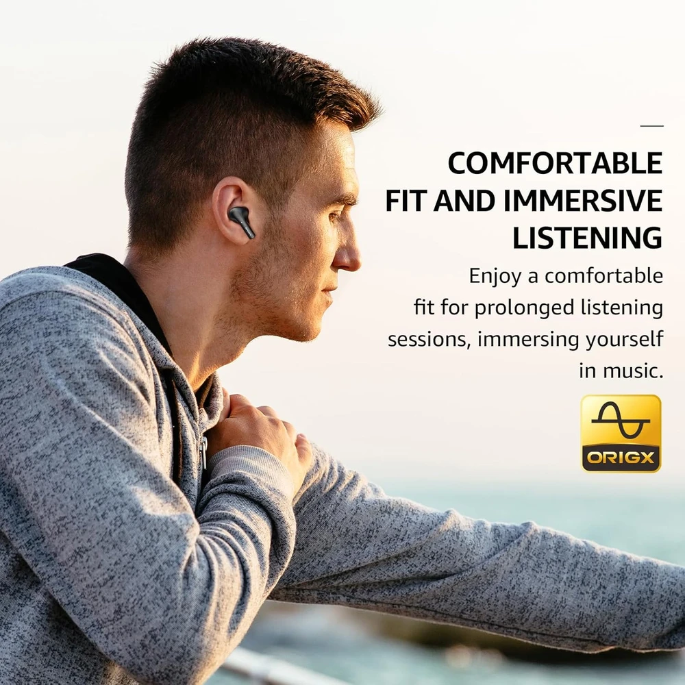 TOZO belaidės į ausis įdedamos Bluetooth 5.3 ausinės su ENC, 30 val. veikimu T11152
