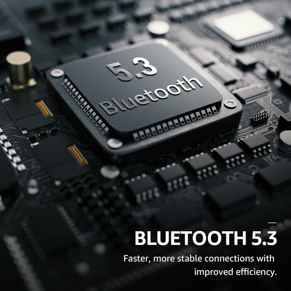 TOZO belaidės į ausis įstatomos Bluetooth 5.3 ausinės su ANC, 10 mm, 30 h, E2