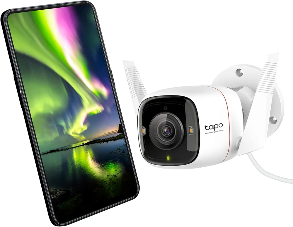 TP-LINK | ColorPro Outdoor Security Wi-Fi kamera | Tapo C325WB | Kulka | 4 MP | F1.0 | IP66 | H.264 | „MicroSD“, iki 512 GB