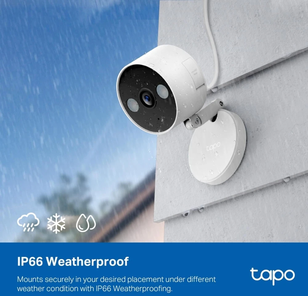 TP-Link Tapo C120 Wi‑Fi IP kamera 2K QHD su spalviniu naktiniu matymu
