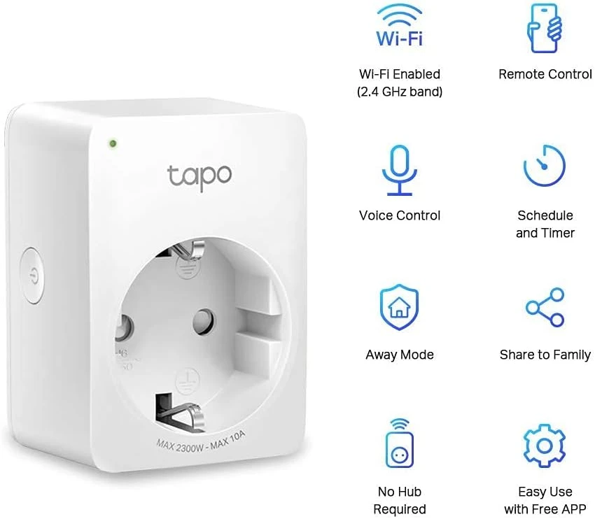 Maršrutizatorius TP-LINK TPLINK Smart-Stecker SmartStecker TAPO P100(2-PACK) P100(2PACK)
