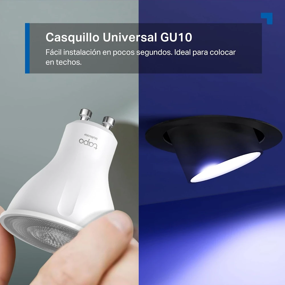TP-Link Tapo išmaniosios LED lemputės GU10 RGB, 2 vnt., 350 lm, 3,5 W, Tapo L630