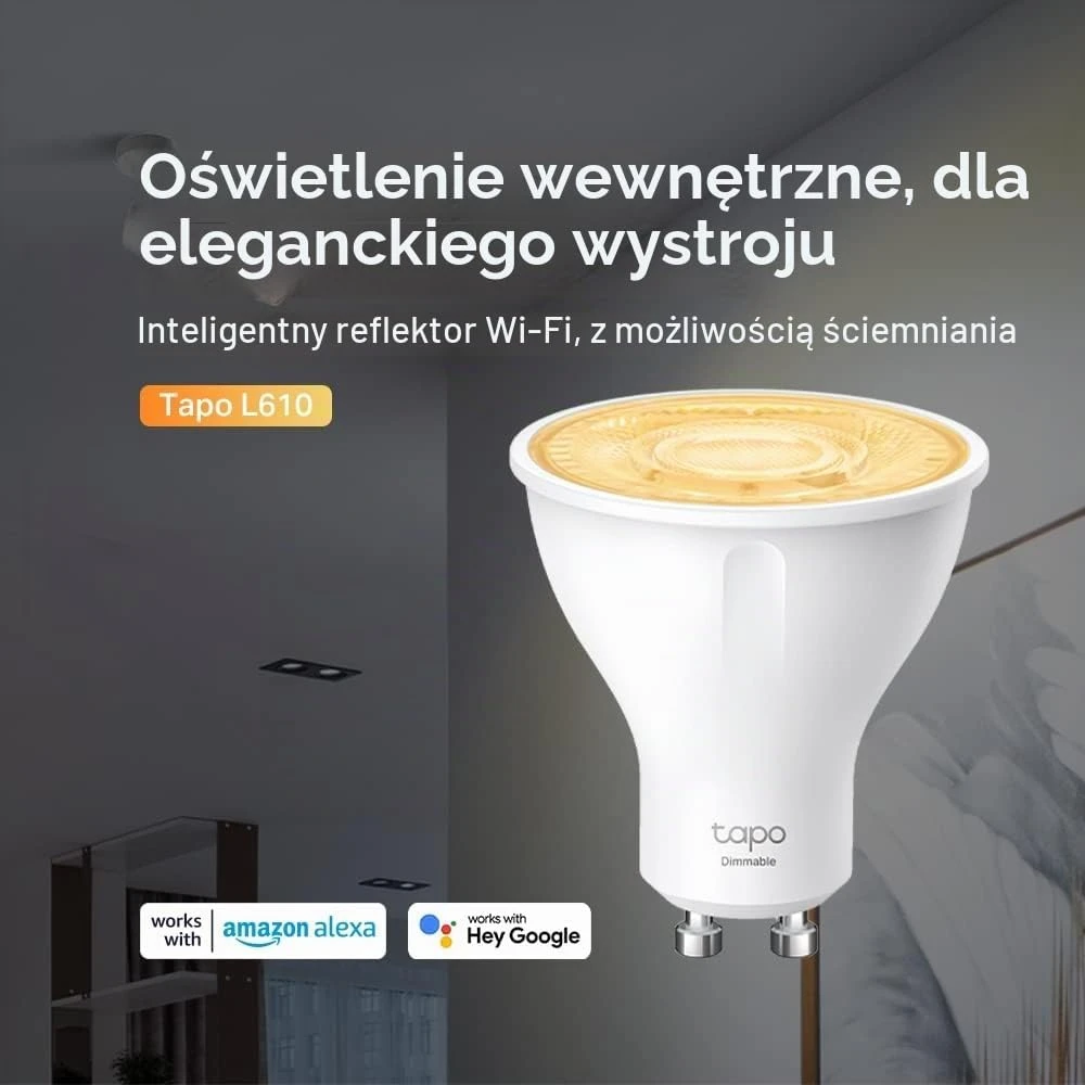 TP-Link Tapo išmaniosios LED lemputės GU10, 4 vnt., 2700 K, Wi-Fi, L610