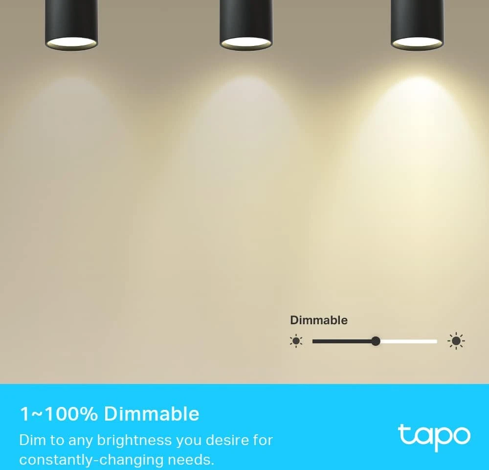TP-Link Tapo išmaniosios Wi-Fi GU10 RGB LED lemputės, 4 vnt., 3,7 W, Tapo L630