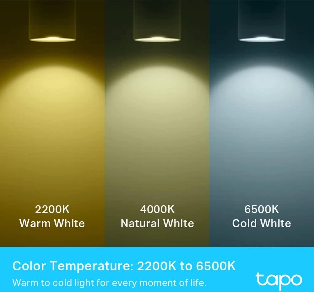 TP-Link Tapo išmaniosios Wi-Fi GU10 RGB LED lemputės, 4 vnt., 3,7 W, Tapo L630