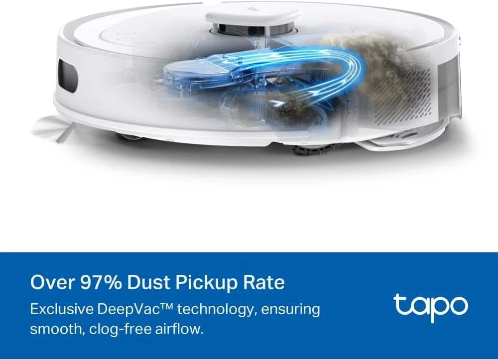 Dulkių siurblys - robotas  TP-Link Tapo RV30 Max, Juodos spalvos