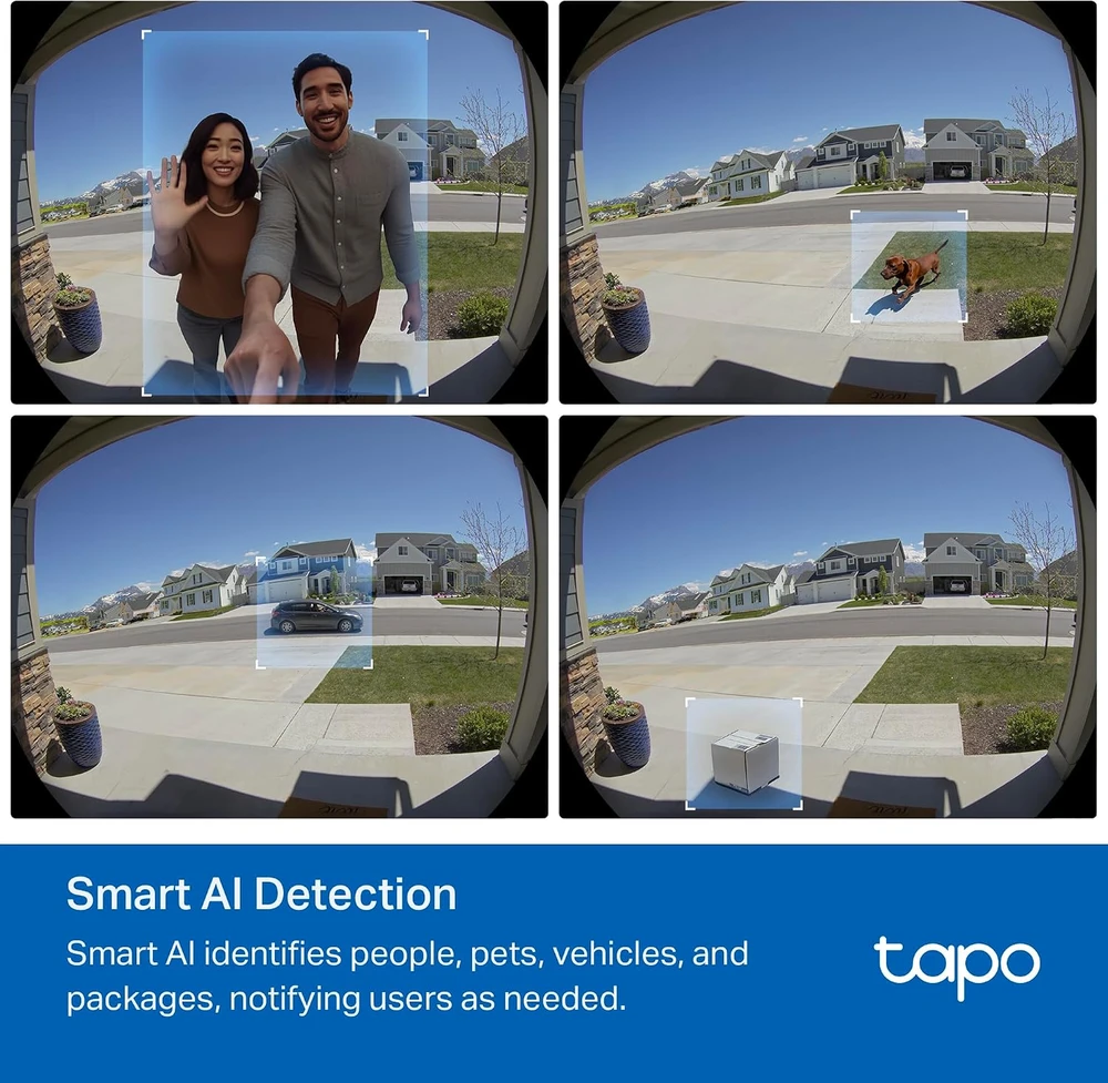 TP-LINK | Video Doorbell Camera | Tapo D235 | 5 MP | 1.18mm/F1.8 | IP66 | H.264 | Micro SD, Max. 512