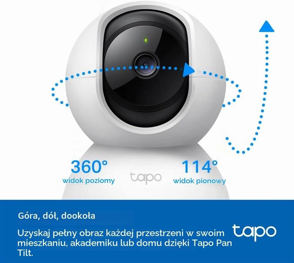 TP-Link Tapo vidaus Wi-Fi kamerų rinkinys C200P2, 1080p, pasukamas 360°, 2 vnt.