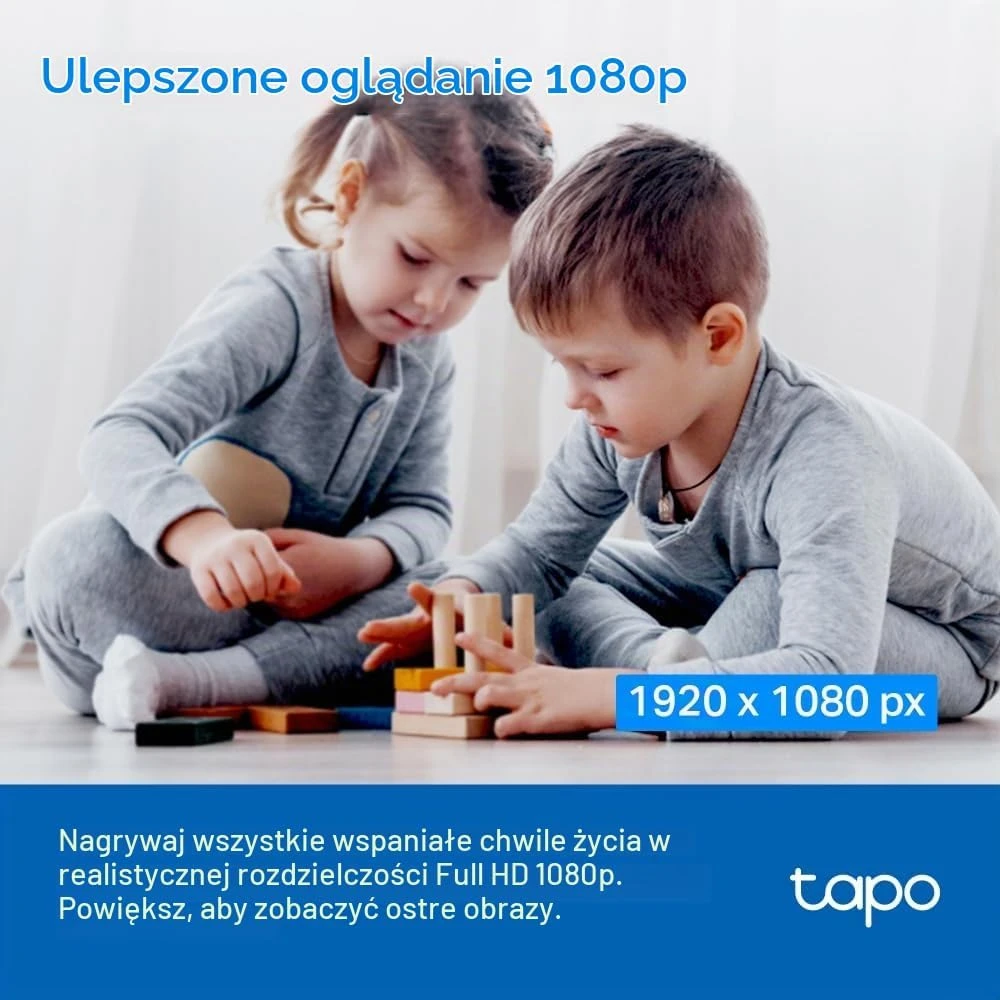TP-Link Tapo vidaus Wi-Fi kamerų rinkinys C200P2, 1080p, pasukamas 360°, 2 vnt.