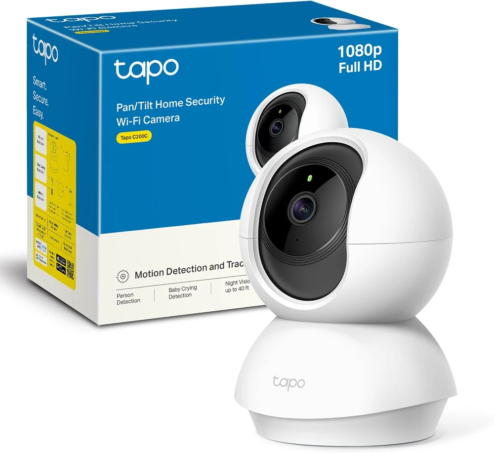 TP-Link kamera „Tapo C200C“ su „Wi-Fi“ apsauga patalpose, 1080p, „Baltas EU“