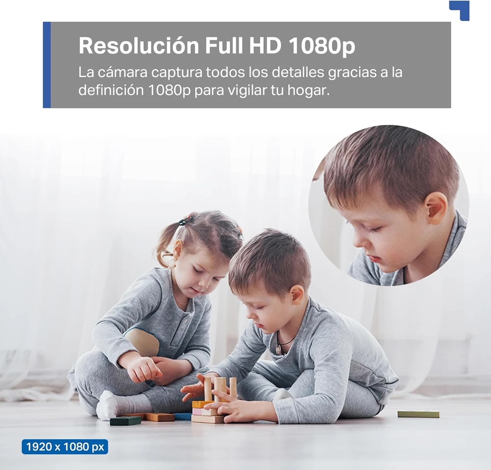 TP-Link kamera „Tapo C200C“ su „Wi-Fi“ apsauga patalpose, 1080p, „Baltas EU“