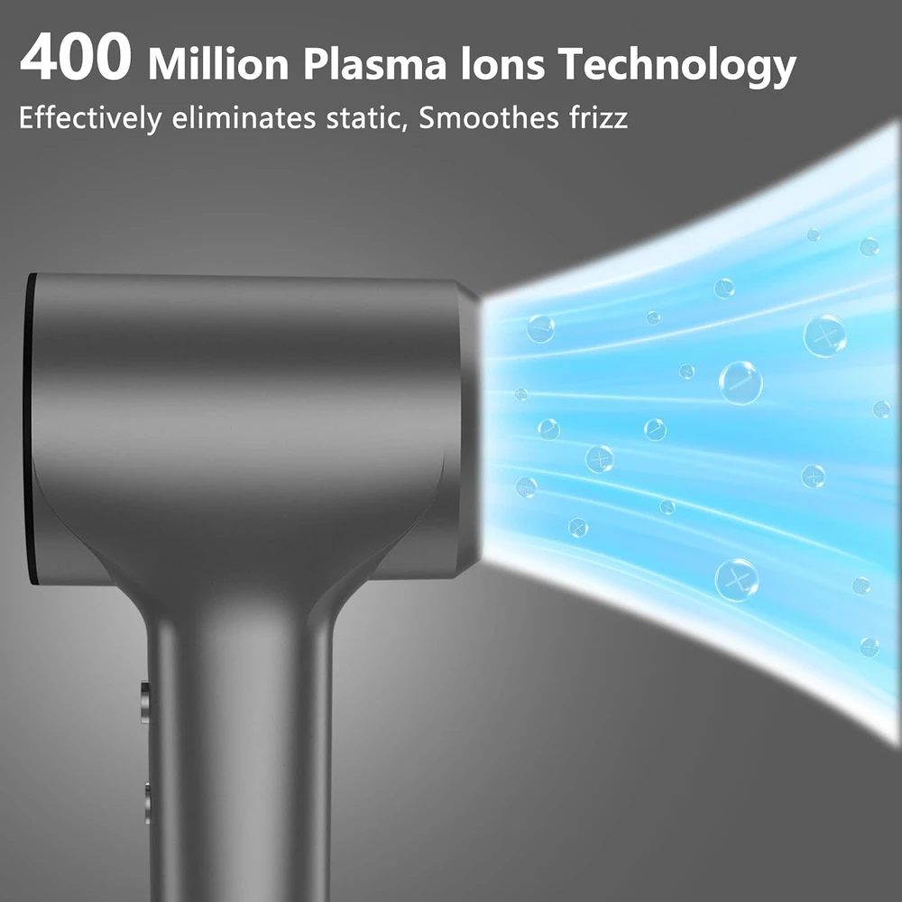 TQQ plaukų džiovintuvas su jonizavimo technologija, 1500 W, 110 000 aps./min., EUGWDG-FK6