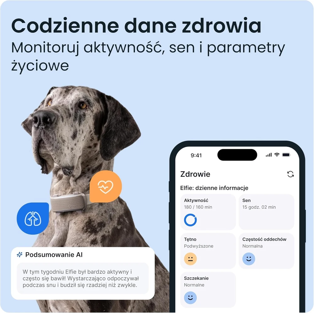 Tractive GPS lokalizatorius šunims XL su sveikatos stebėjimu, IP68, TG6XLC
