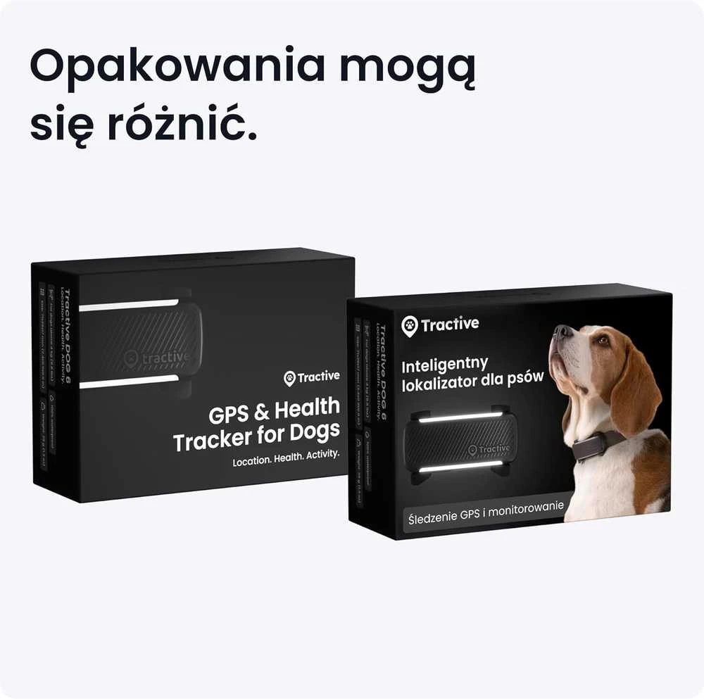 Tractive GPS sekimo įrenginys šunims, realaus laiko stebėjimas, sveikatos stebėjimas, juodas, TG6A