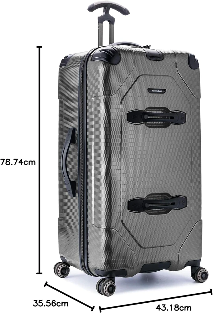 Kelioninis Traveler's Choice 30 colių polikarbonatinis lagaminas su 8 ratukais ir TSA užraktu Maxporter II