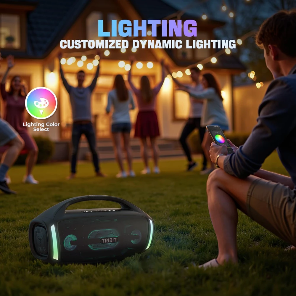Tribit belaidė Bluetooth kolonėlė 200W, IP67, karaoke, subwooferis, StormBox Blast 2