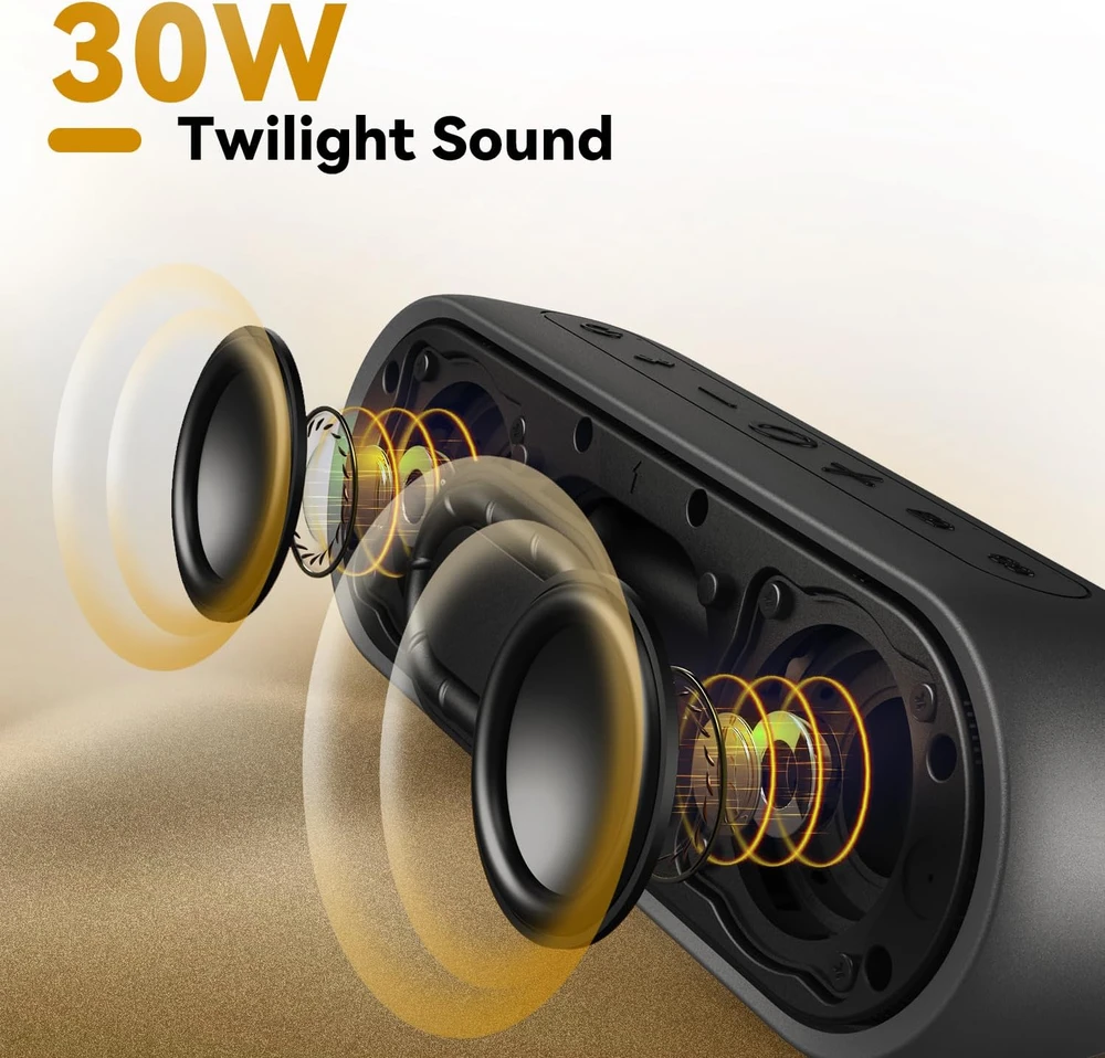 Tribit belaidė nešiojama Bluetooth kolonėlė XSound Plus 2, 30 W, IPX7, 24 val. veikimo laikas