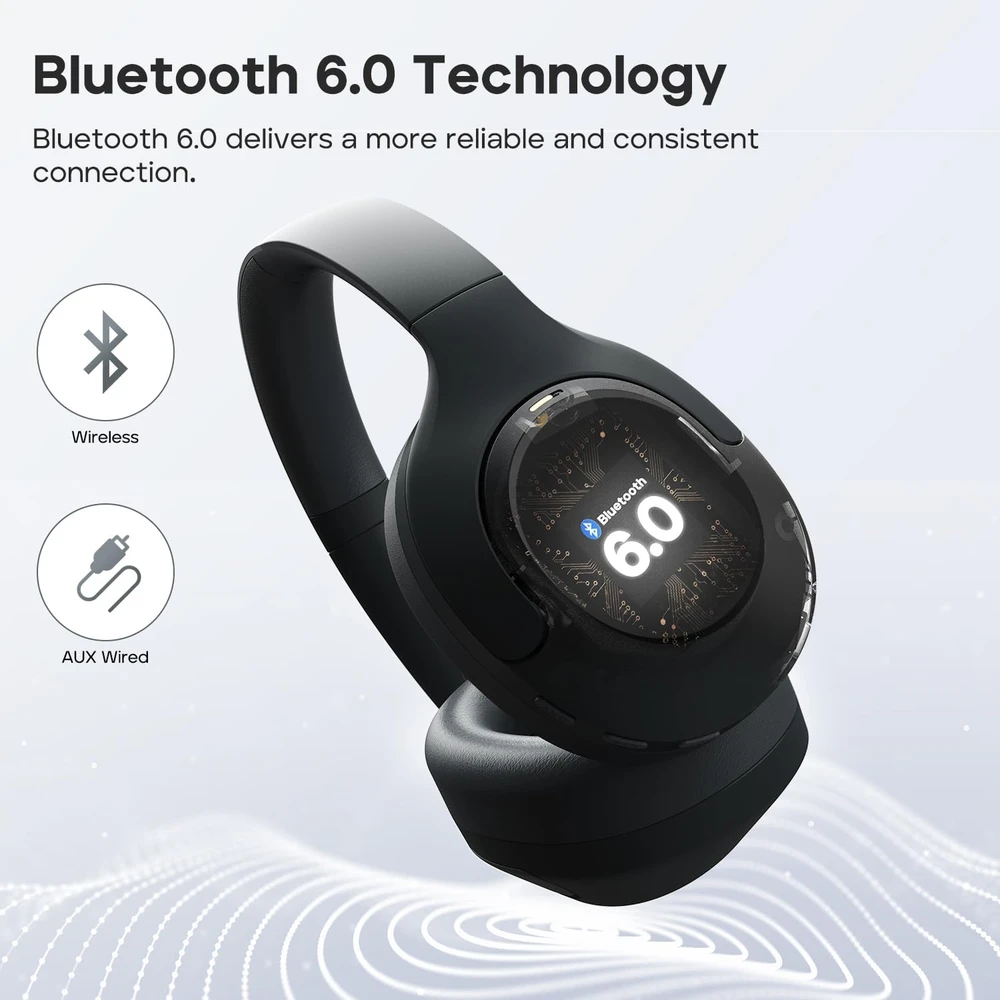 Tribit belaidės ant ausų dedamos ausinės su ANC, Bluetooth 5, 110 val., QuietPlus 81