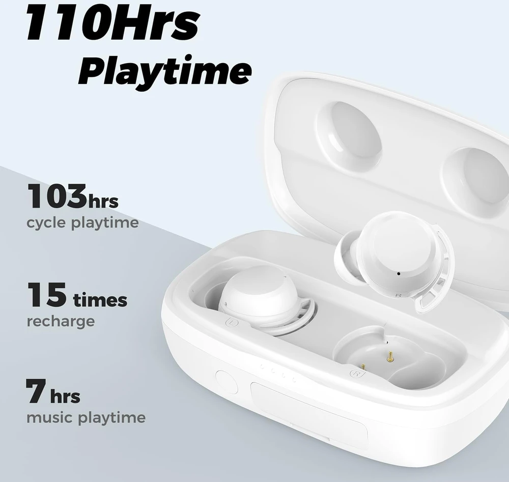 Tribit belaidės į ausis įstatomos Bluetooth 5.2 ausinės su mikrofonu FlyBuds 3S