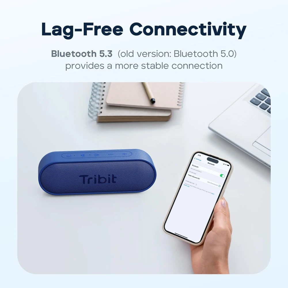 Tribit nešiojamasis Bluetooth garsiakalbis XSound Go 16 W, IPX7, BTS38