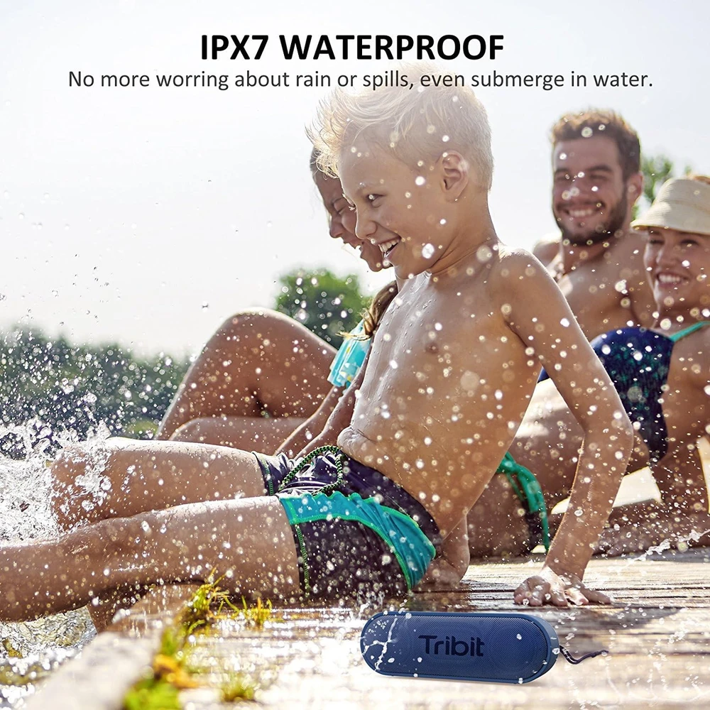 Tribit nešiojamoji Bluetooth kolonėlė XSound Go, 16 W, IPX7, mėlyna