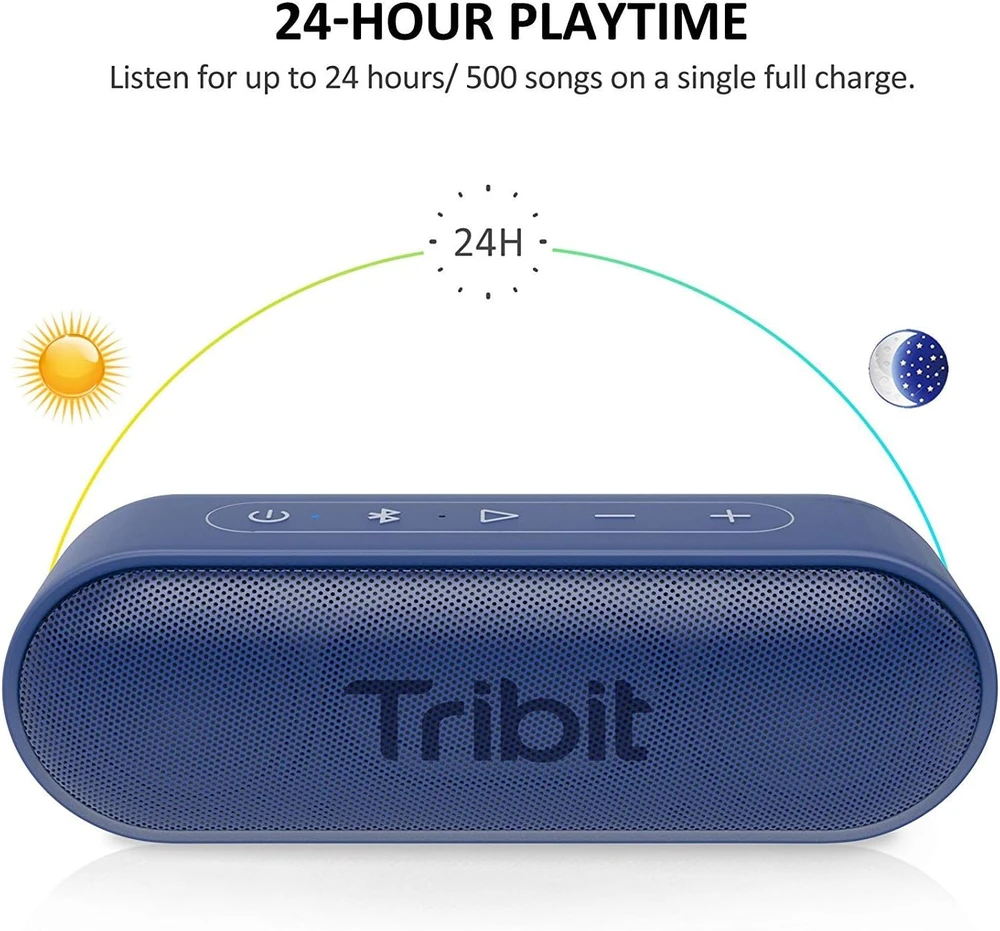 Tribit nešiojamoji Bluetooth kolonėlė XSound Go, 16 W, IPX7, mėlyna