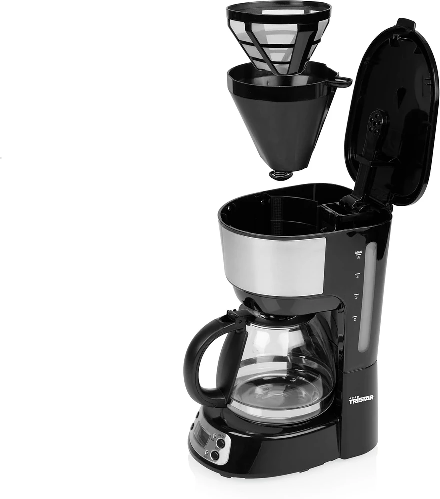 Kavos aparatas Tristar | CM-1284 | Ground | 600 W | Juodas