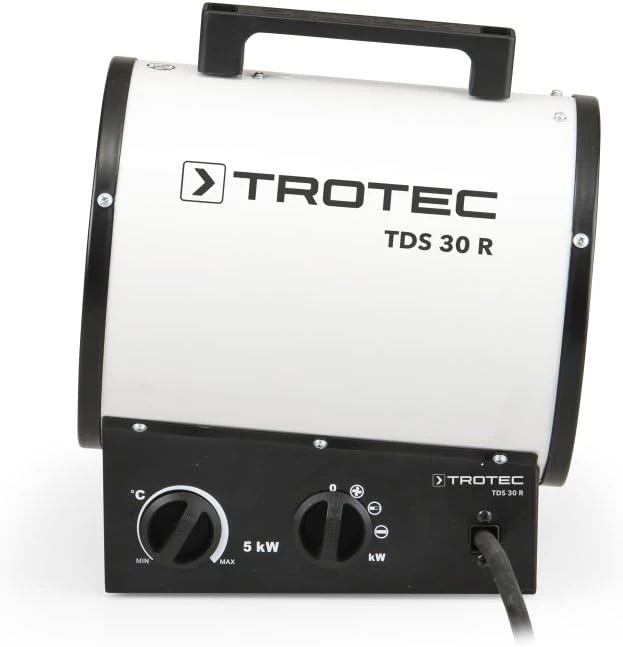 TROTEC elektrinis statybinis šildytuvas TDS 30 R, 5 kW, 580 m³/h