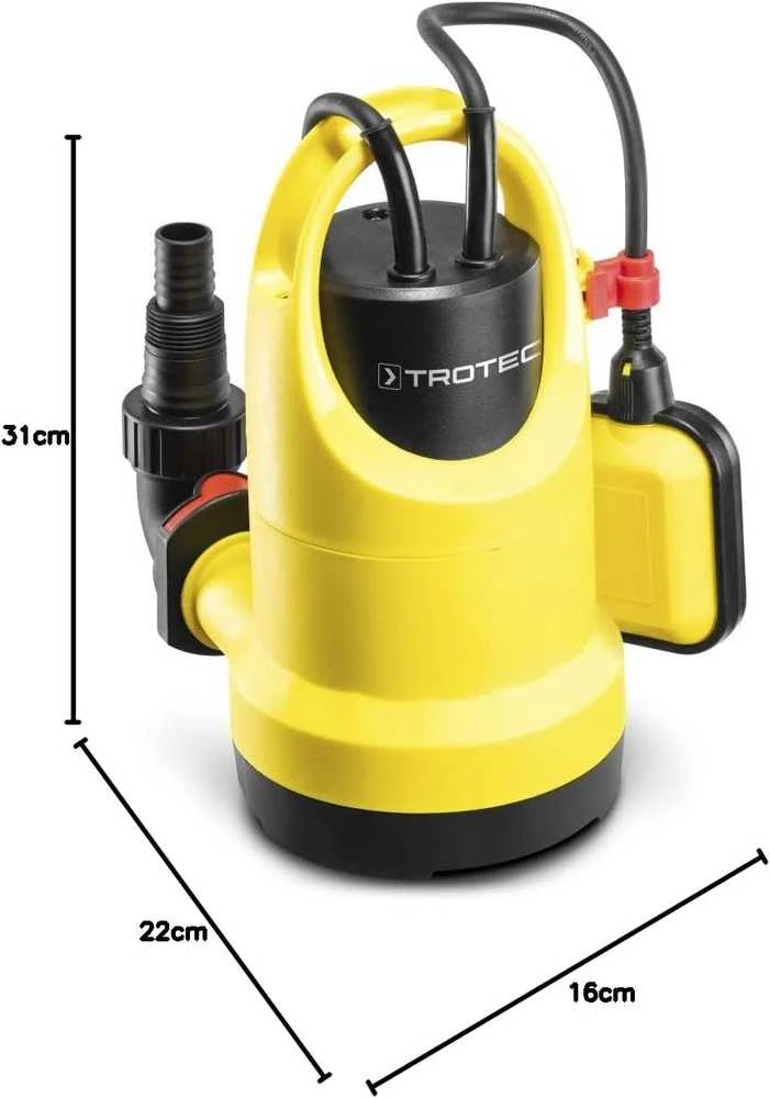 TROTEC panardinama vandens pompa 400 W, našumas 7300 l/val., TWP 4006 E modelis