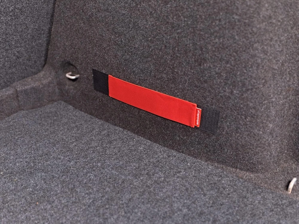 TrunkExpert bagažinės tvirtinimo dirželiai su lipniu užsegimu, 30 cm, 2 vnt., ARZ30_RED