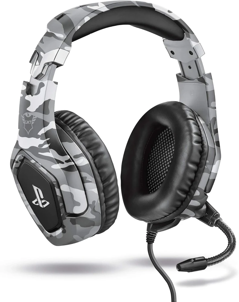 Žaidimų ausinės Trust GXT 488 Forze-G PS4 Ausinės Žaidimams PlayStation® official licensed product, Pilkos, 23531