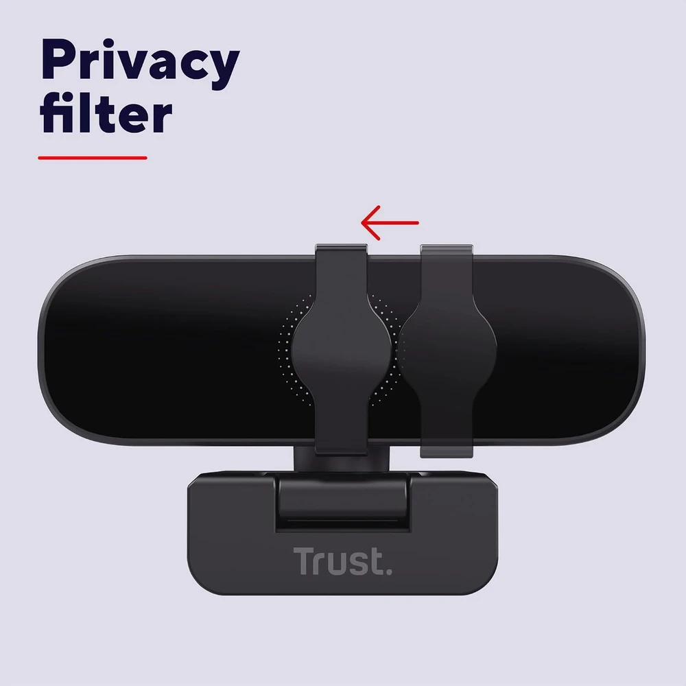 Trust internetinė kamera Full HD 1080p USB su mikrofonu ir objektyvo uždanga 26043