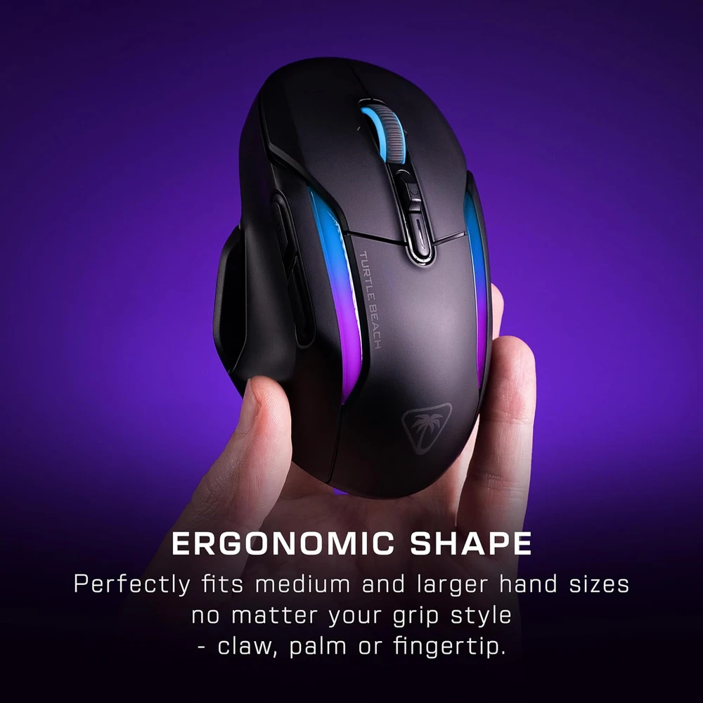 Turtle Beach Kone II Air Belaidė RGB Žaidimų Pelė | Juoda