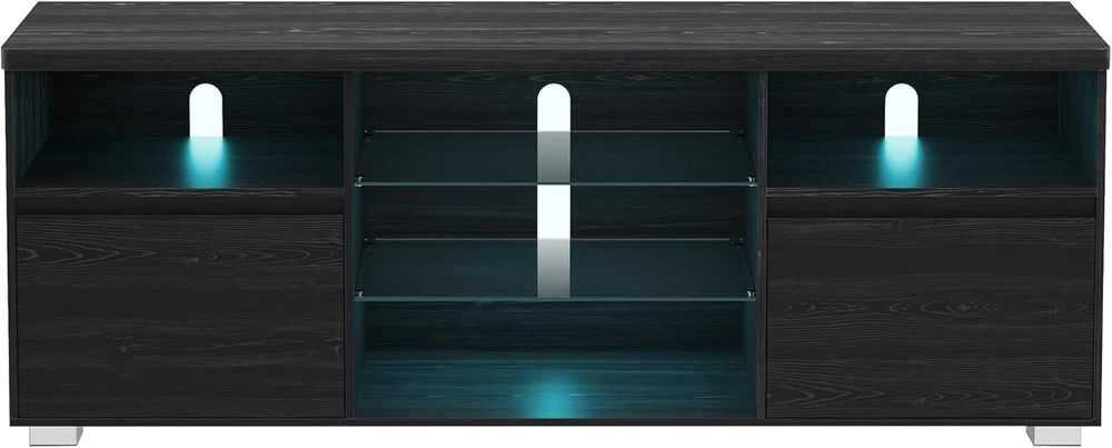 Vasagle TV spintelė su LED apšvietimu iki 70 colių