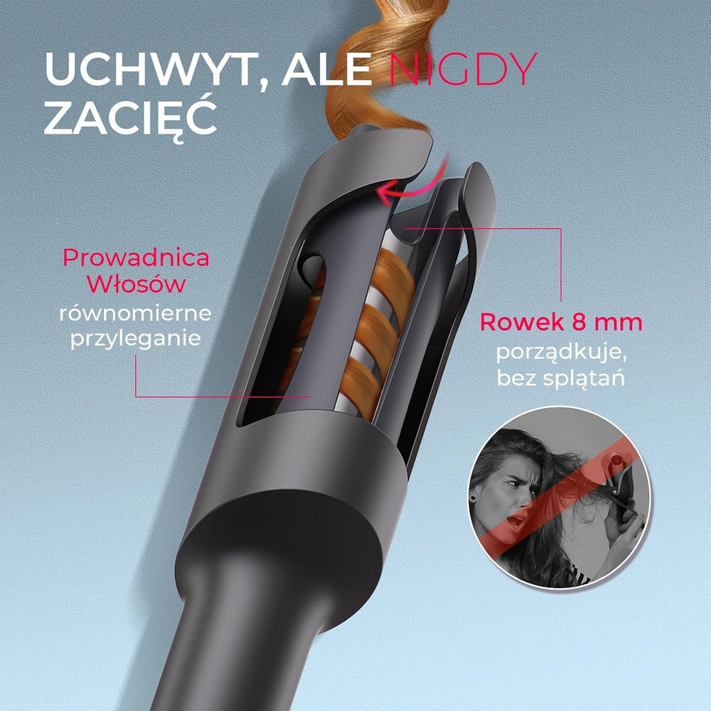 TYMO automatinės plaukų garbanojimo žnyplės 32 mm, 160–210 °C, HC503L