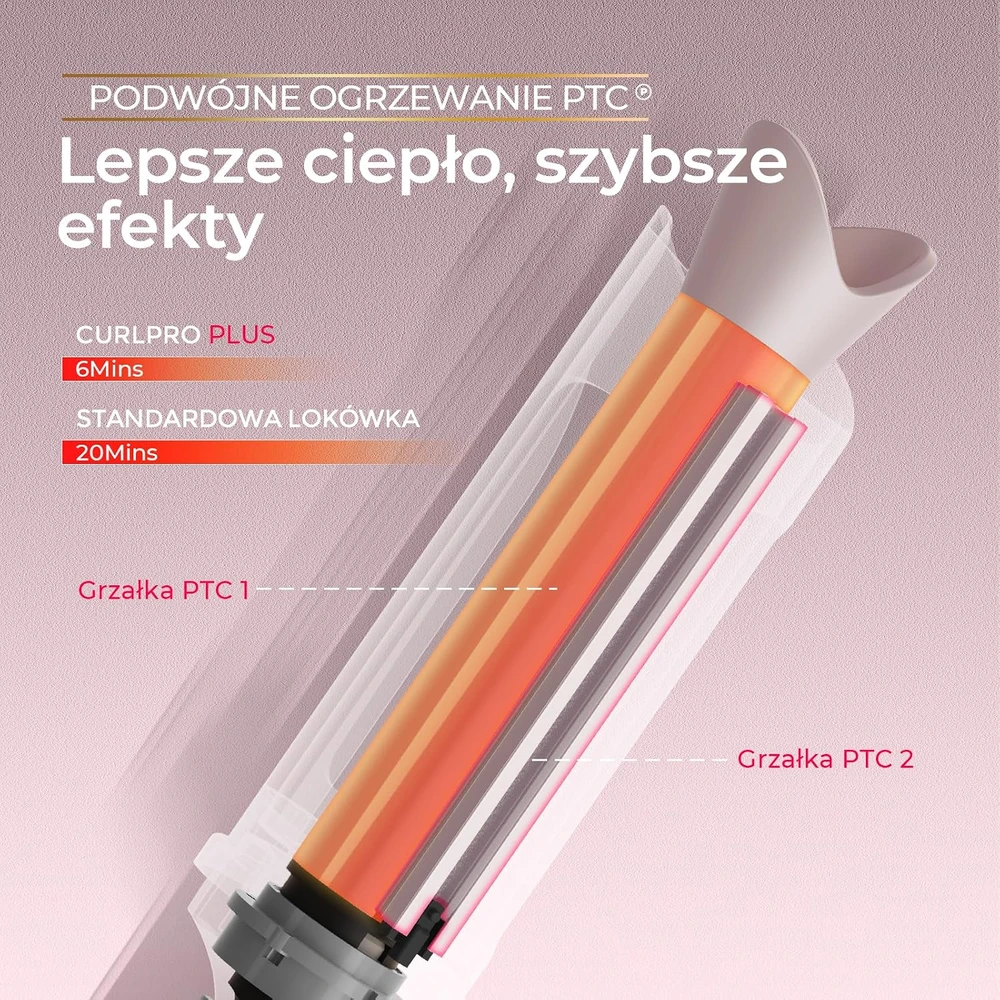 TYMO automatinis plaukų garbanojimo prietaisas 25 mm su turmalino keramika HC509P