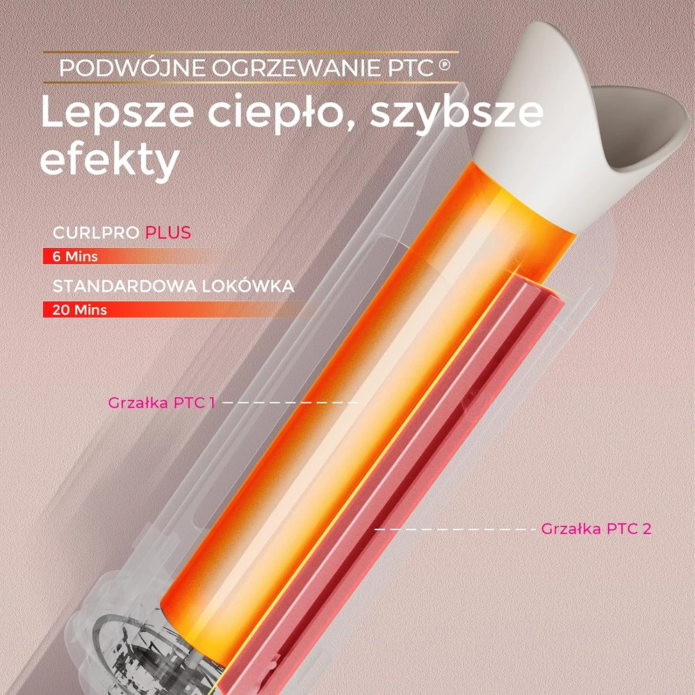 TYMO automatinis plaukų garbanojimo prietaisas 25 mm, 160–210 °C HC509G