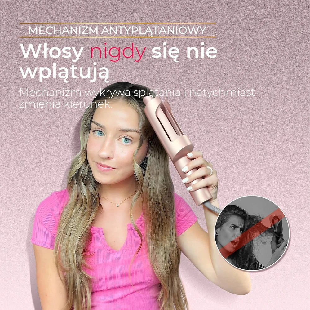 TYMO automatinis plaukų garbanojimo prietaisas 25 mm su turmalino keramika HC509P