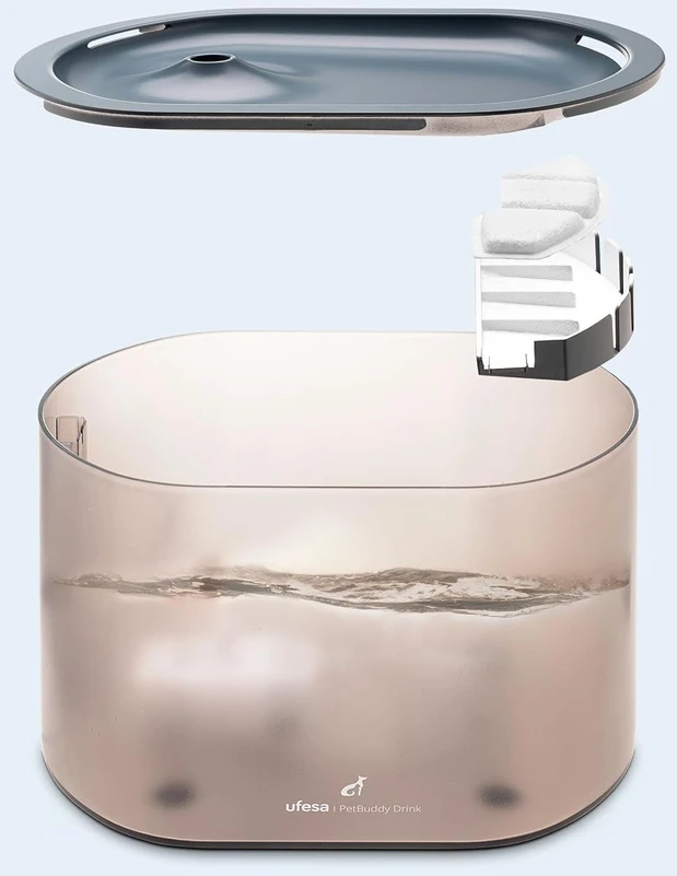 Ufesa automatinė gertuvė augintiniams 2,5 l su aktyvintos anglies ir dervos filtru 87206040