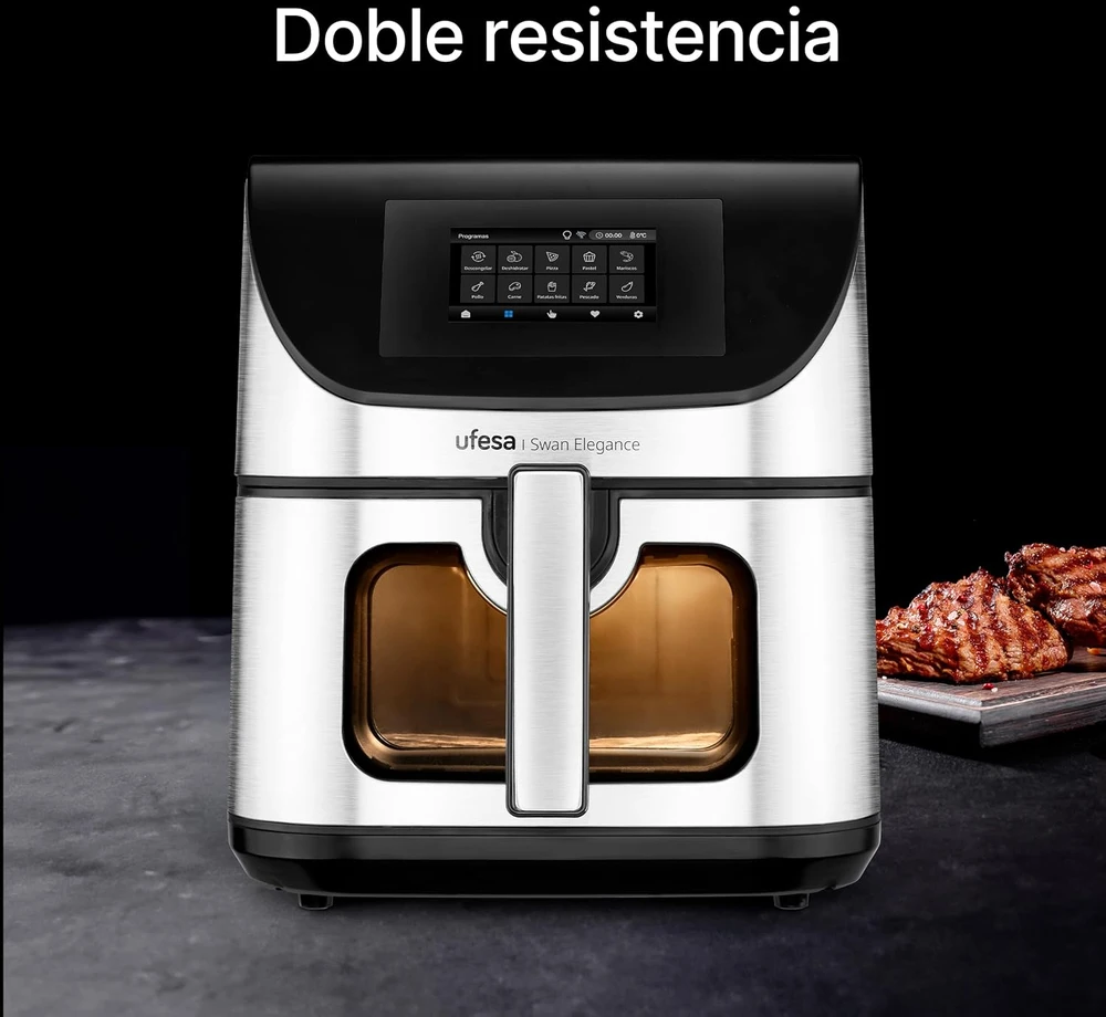 Ufesa karšto oro gruzdintuvė Swan Elegance 7,5 l 2200 W su programėle 72806137