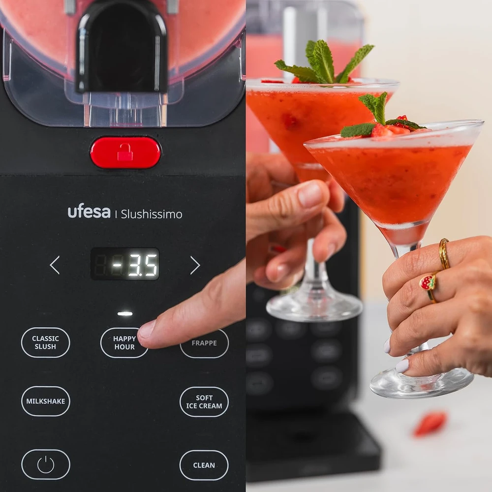 Ufesa šaldytų gėrimų aparatas Slushissimo 500 W, 2,8 l, 6 automatinės programos, 73606330