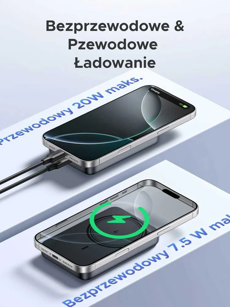 Powerbank UGREEN PB561, 10000mAh, 20W, PD3.0, PD2.0, FCP, AFC, BC1.2, juodas