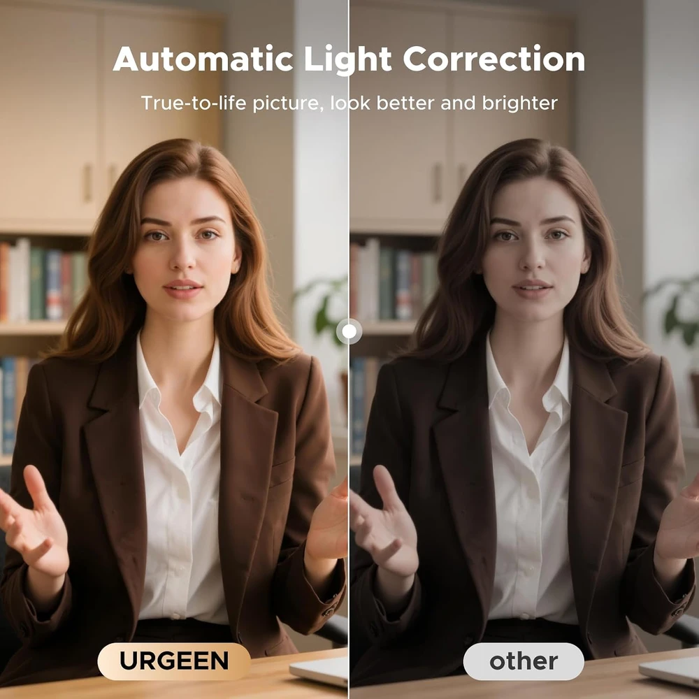 UGREEN 4K internetinė kamera su automatiniu fokusavimu ir dviem mikrofonais 65381