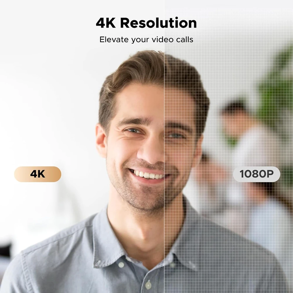 UGREEN 4K internetinė kamera su automatiniu fokusavimu ir dviem mikrofonais 65381