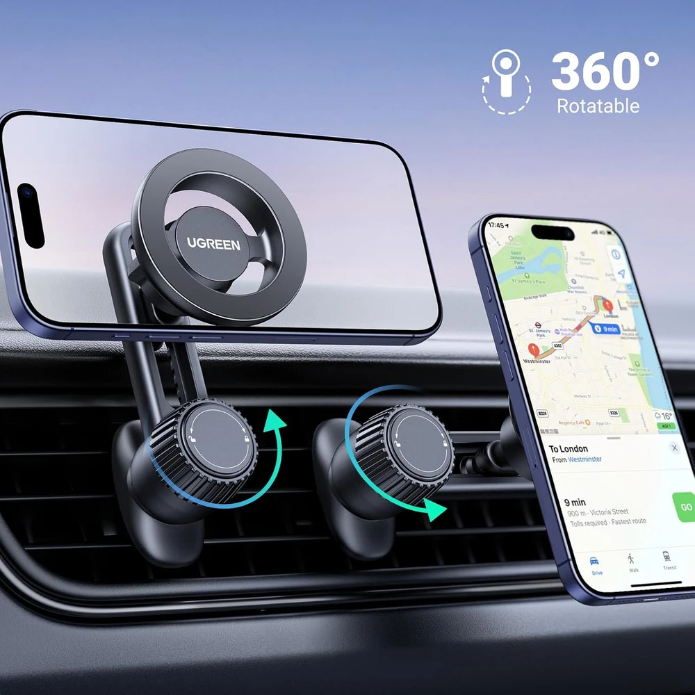 UGREEN automobilinis magnetinis telefono laikiklis MagSafe ventiliacijos grotelėms 35009