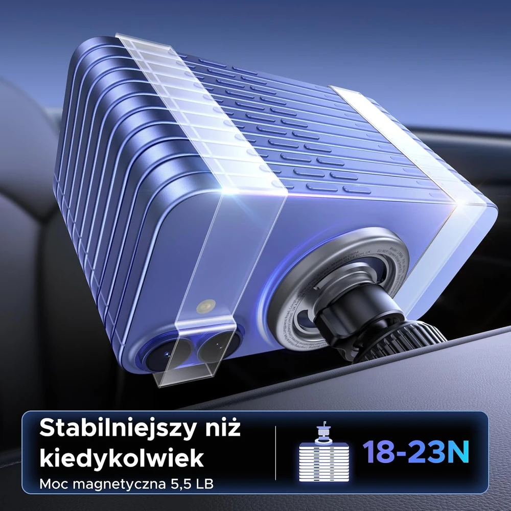 UGREEN automobilinis magnetinis telefono laikiklis MagSafe su 20 N52 magnetų, 360° 65764