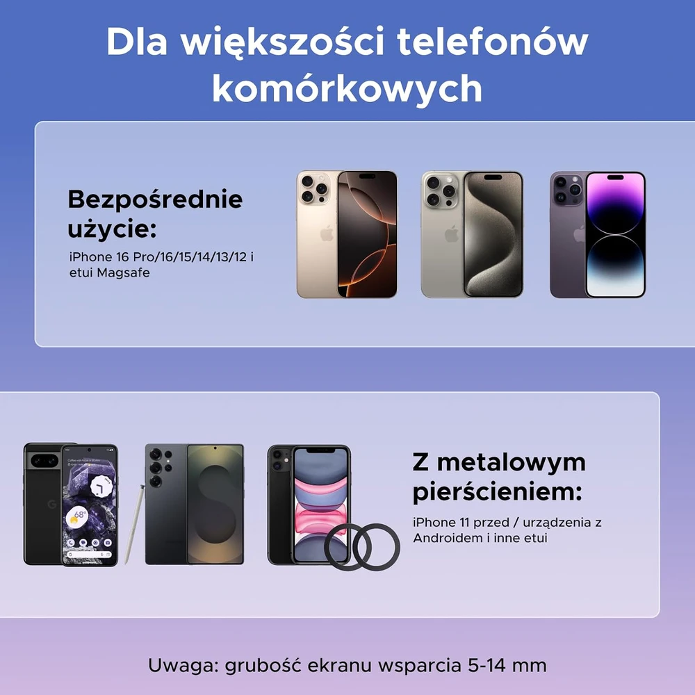 UGREEN automobilinis MagSafe telefono laikiklis Tesla Model 3/Y, pasukamas 360°, 65853